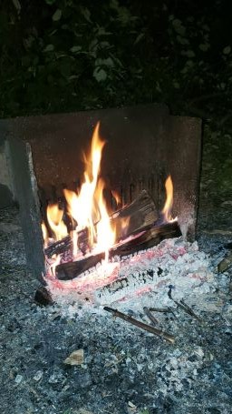 Campfire at our site