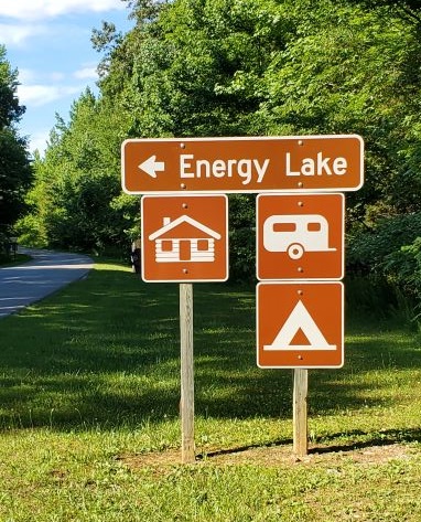 Sign to Energy Lake Sign to Energy Lake